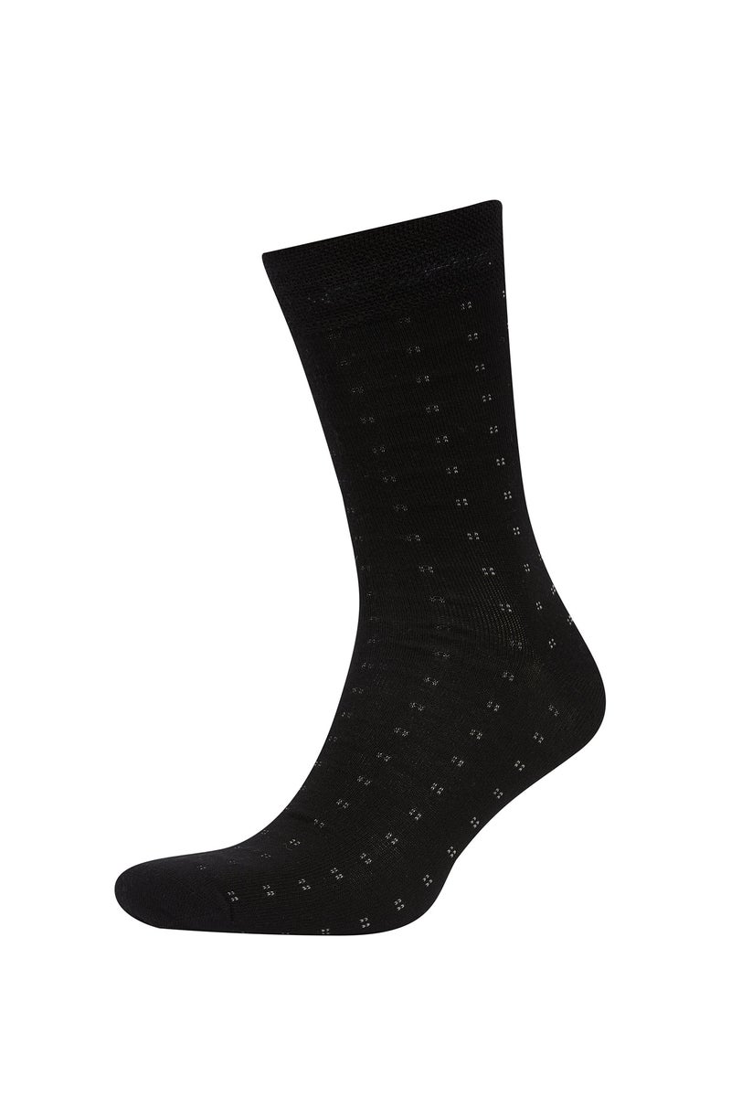 DeFacto Black Man Man Seamless 3 Piece Bamboo Long Socks Casual - Image 3